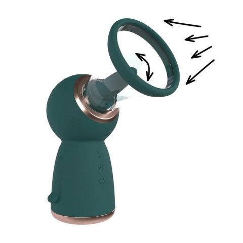 Exquisite - Rechargeable Vulva and Breast Pump - Forest Green Boss of toys
