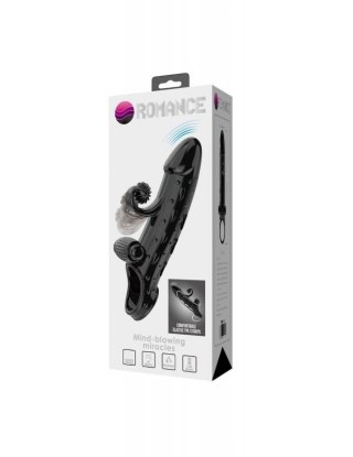 PRETTY LOVE - ROMANCE - VIBRATING PENIS SLEEVE BLACK Boss of toys