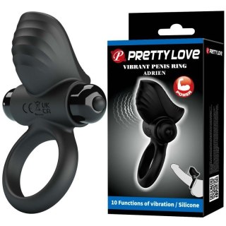 PRETTY LOVE - Vibrate Penis Ring ADRIEN 10 functions Boss of toys