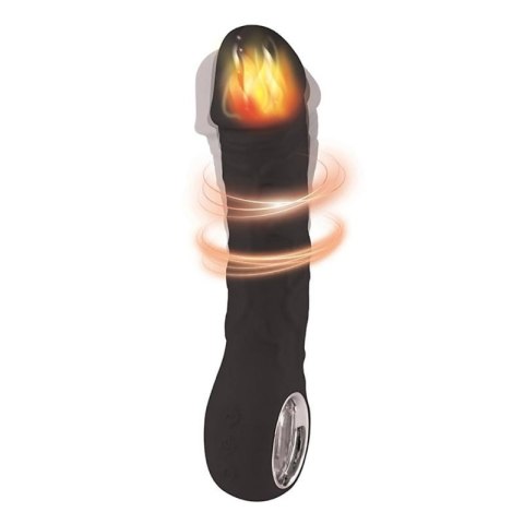 Black vibrator - 10 different modes of vibration and heating function Boss of toys