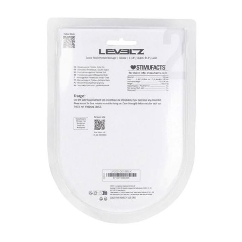 Double Ripple Silicone Prostate Massager - Black Boss of toys