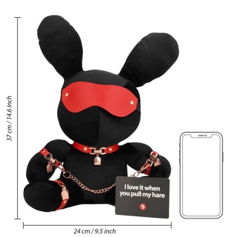 Rabbit Bondage - Velvet - Large - Black Boss of toys