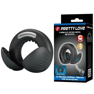 Pretty Love Quentin Vibrating Silicone Cock Ring Boss of toys