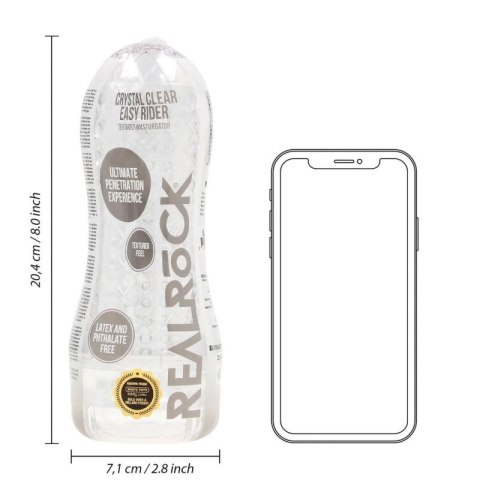 Easy Rider - Textured Masturbator - Transparent Boss of toys