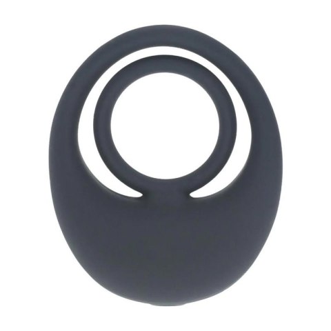 Vibrating Liquid Silicone Cock and Ball Ring - Black Boss of toys