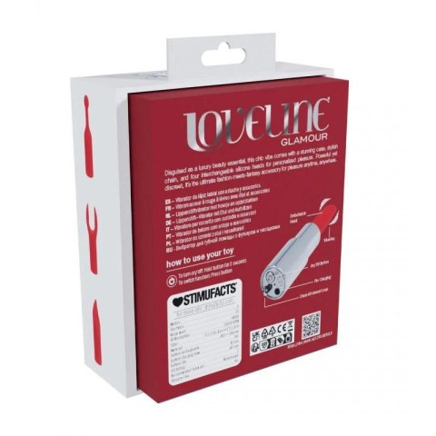 Angel - Lipstick Vibrator with 4 Attachments - Clear Boss of toys