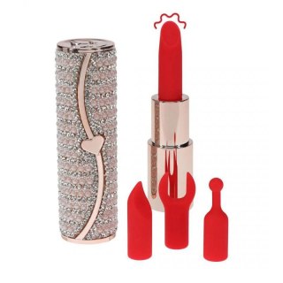 Candy - Lipstick Vibrator with 4 Attachments - Pink Boss of toys