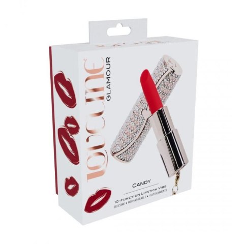 Candy - Lipstick Vibrator with 4 Attachments - Pink Boss of toys