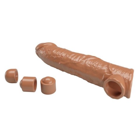 Pretty Love Extension Penis Sleeve with Modular Length Blocks - Dark Brown - 26 cm Boss of toys