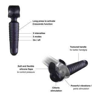 MAN.WAND EVO BLACK PLUM RECHARGEABLE MASTURBATOR Boss of toys