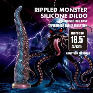 Power Monsters Maelstrom Beastlord - 47 cm Rippled Monster Silicone Dildo Boss of toys