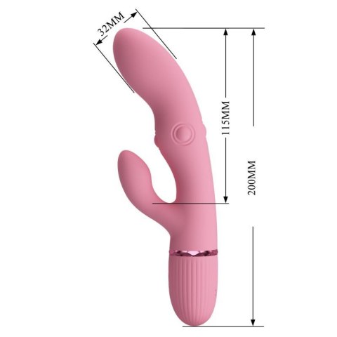 Pretty Love Zach Four-Sided Thumping Rabbit Vibrator - Pink Boss of toys