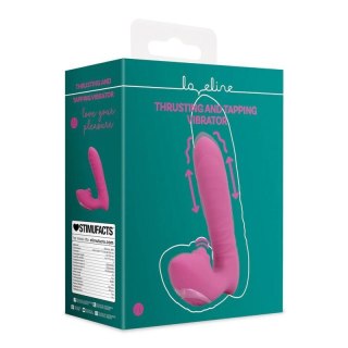 Thrusting and Tapping Vibrator - Powerful Pink Boss of toys