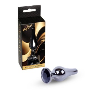 MyLove Toys - Jewellery Dark Silver BUTT PLUG- Black Boss of toys