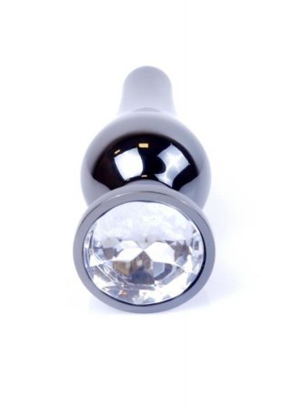 MyLove Toys - Jewellery Dark Silver BUTT PLUG- Clear Boss of toys