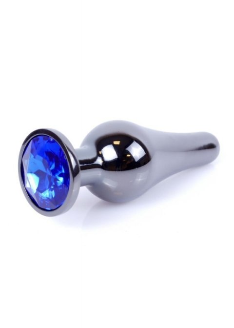MyLove Toys - Jewellery Dark Silver BUTT PLUG- Dark Blue Boss of toys