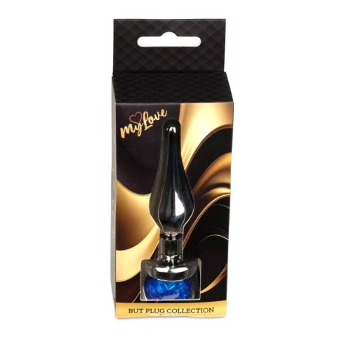 MyLove Toys - Jewellery Dark Silver BUTT PLUG- Dark Blue Boss of toys