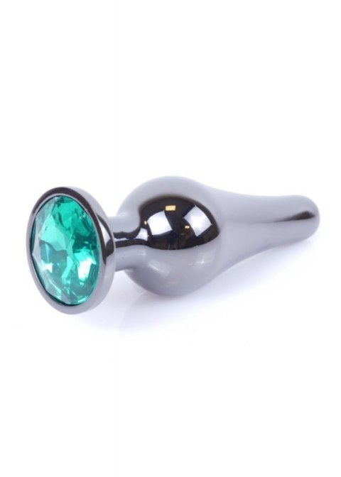 MyLove Toys - Jewellery Dark Silver BUTT PLUG- Green Boss of toys