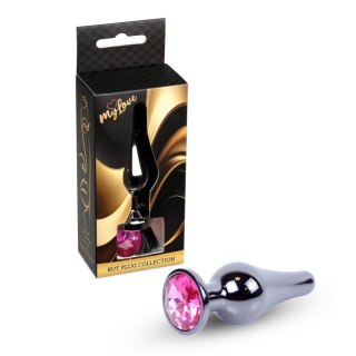MyLove Toys - Jewellery Dark Silver BUTT PLUG- Pink Boss of toys