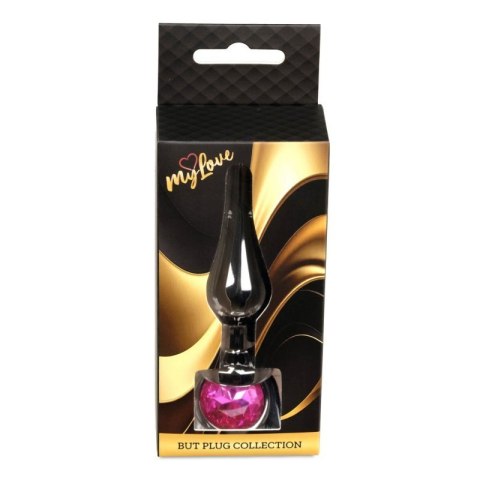 MyLove Toys - Jewellery Dark Silver BUTT PLUG- Pink Boss of toys