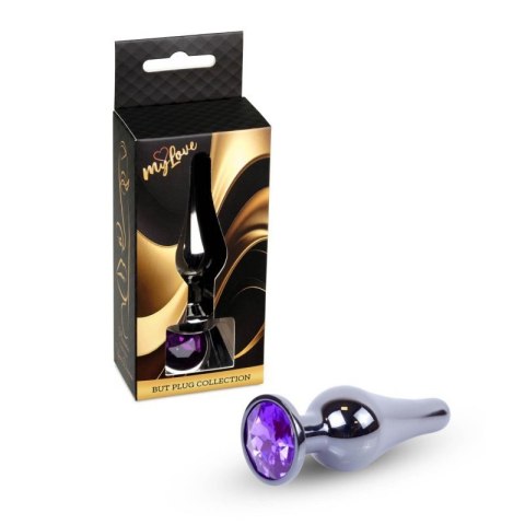 MyLove Toys - Jewellery Dark Silver BUTT PLUG- Purple Boss of toys