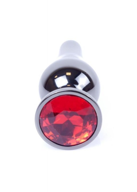 MyLove Toys - Jewellery Dark Silver BUTT PLUG- Red Boss of toys
