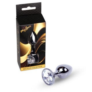 MyLove Toys - Jewellery Dark Silver PLUG- Clear Boss of toys