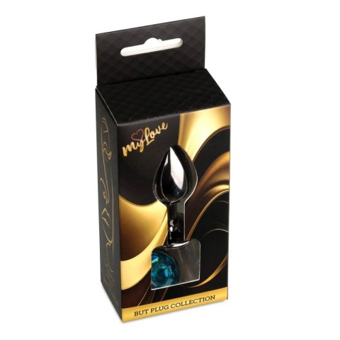 MyLove Toys - Jewellery Dark Silver PLUG- Light Blue Boss of toys