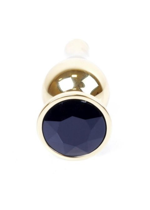 MyLove Toys - Jewellery Gold BUTT PLUG- Black Boss of toys