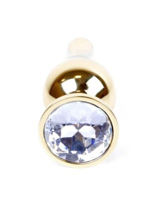 MyLove Toys - Jewellery Gold BUTT PLUG- Clear Boss of toys