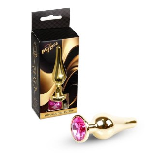 MyLove Toys - Jewellery Gold BUTT PLUG- Pink Boss of toys