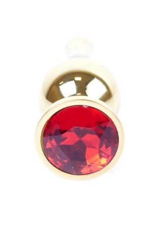 MyLove Toys - Jewellery Gold BUTT PLUG- Red Boss of toys