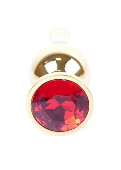 MyLove Toys - Jewellery Gold BUTT PLUG- Red Boss of toys