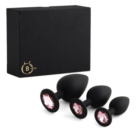 Jewellery - Silicone PLUG - SET Black Boss of toys