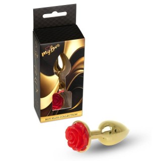 MyLove Toys - Jewellery Gold PLUG ROSE- Red Boss of toys