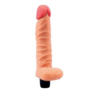 Soft vibrator with testicles 21 cm - The Real Deal Boss of toys