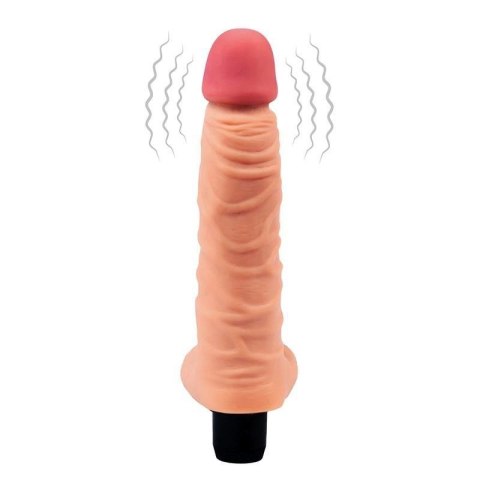 Soft vibrator with testicles 21 cm - The Real Deal Boss of toys