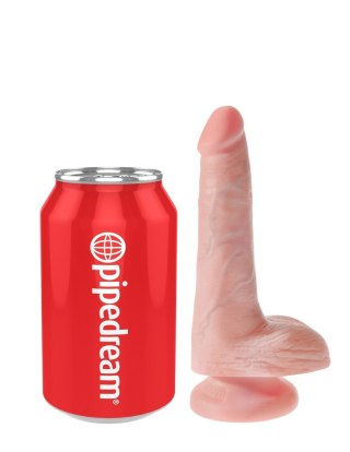 6' Cock With Balls Flesh Dildo Z Jądrami Cieliste 15Cm King Cock King Cock