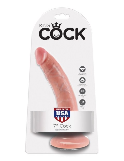 7' Cock Flesh Dildo Cieliste 18Cm King Cock King Cock