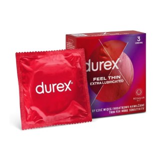 Prezerwatywy Feel Thin Extra Lubricated 3 szt. Durex Durex