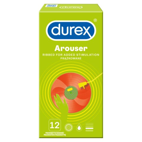 Prezerwatywy Lateksowe Z Prążkami Arouser 12 Szt. Durex Durex