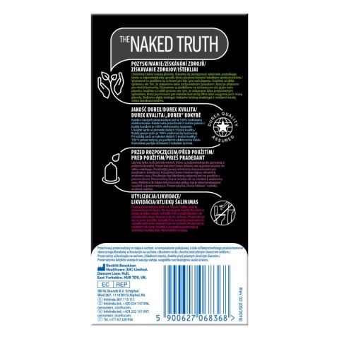 Prezerwatywy Lateksowe Z Prążkami I Wypustkami Oraz Żelem Stymulującym Intense 10Szt Durex Durex