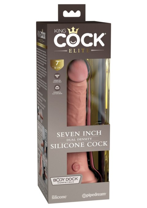 7 Inch Dual Density Silicone Cock Light King Cock King Cock