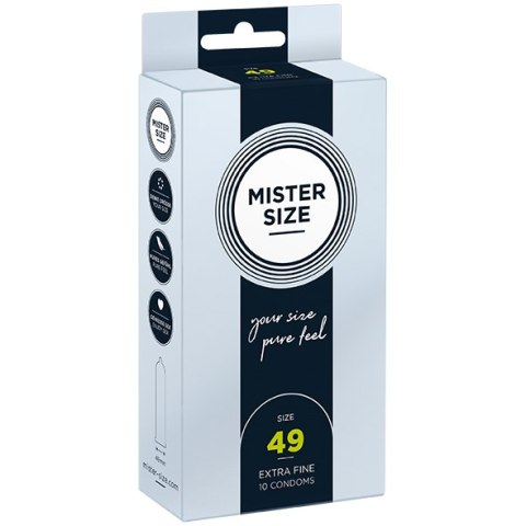 Condoms 49 Mm 10 Pieces Mister.Size Mister Size