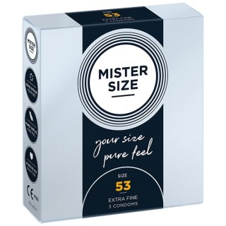Condoms 53 Mm 3 Pieces Mister.Size Mister Size