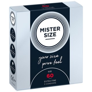 Condoms 60 Mm 3 Pieces Mister.Size Mister Size