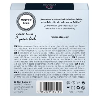 Condoms 64 Mm 3 Pieces Mister.Size Mister Size