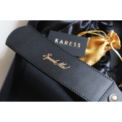 Czarna Skórzana Packa Mia Karess Karess