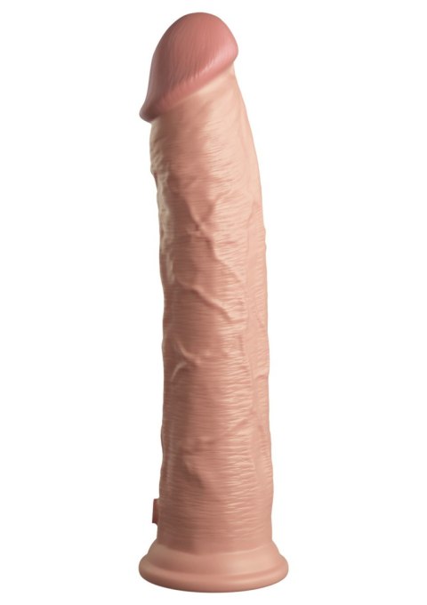Miękkie silikonowe dildo z twardszym rdzeniem King Cock 11 Inch Dual Density Silicone Cock Light King Cock