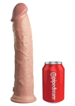 Miękkie silikonowe dildo z twardszym rdzeniem King Cock 11 Inch Dual Density Silicone Cock Light King Cock